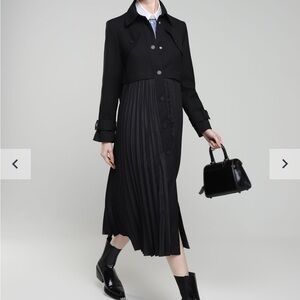 Sandro pleated trench coat NEW